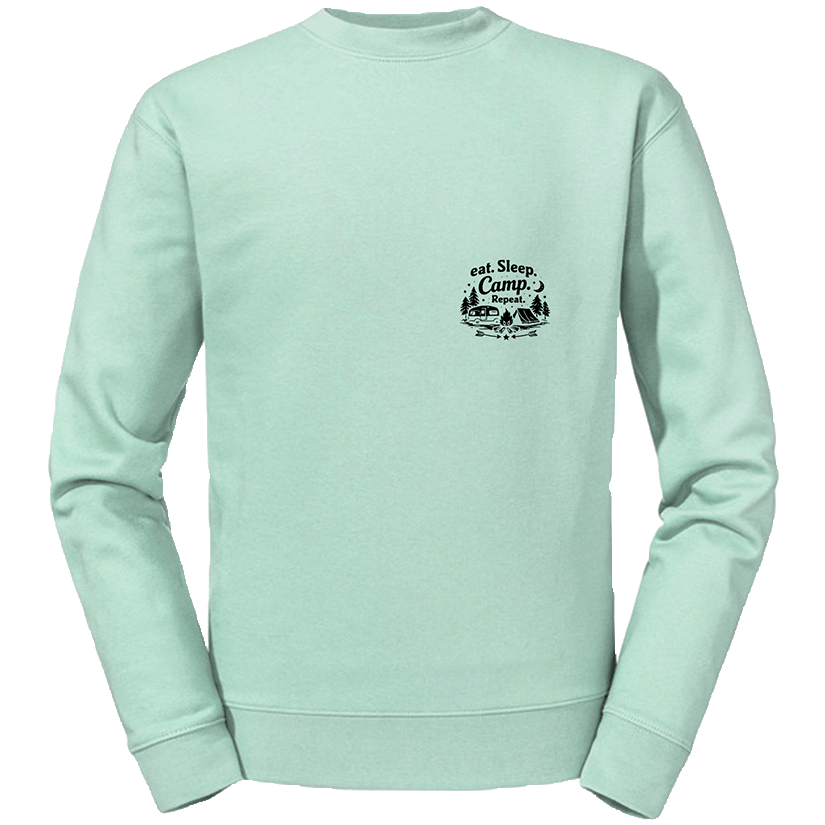 Sweat-Shirt Authentic - eat. Sleep. Camp. Repeat.