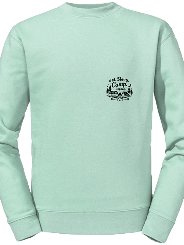 Sweat-Shirt Authentic - eat. Sleep. Camp. Repeat.