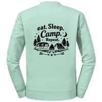 Sweat-Shirt Authentic - eat. Sleep. Camp. Repeat.